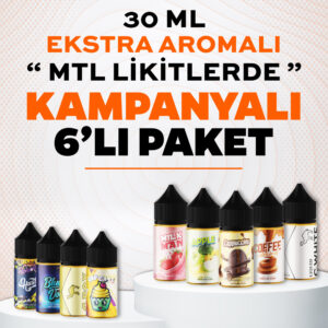 Rain Liquid Ekstra Aroma (MTL) Likit 30 ml 6 Al 5 Öde